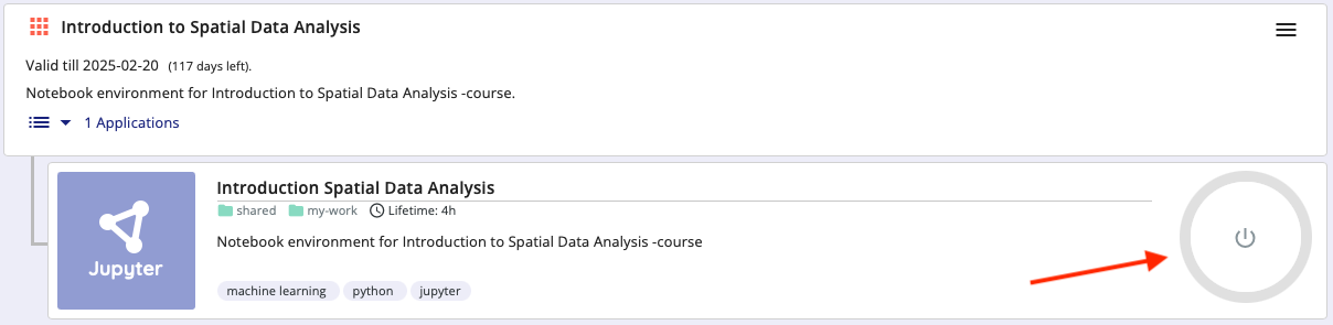 Launch new Jupyter Lab instance