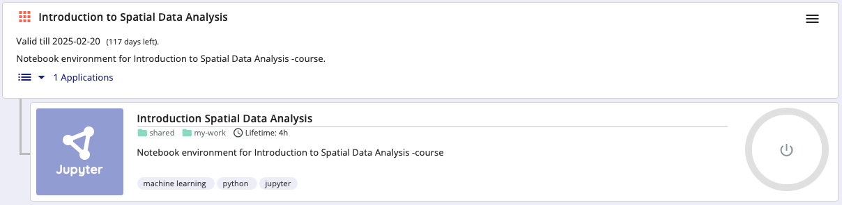 CSC Noppe Workspace for the course